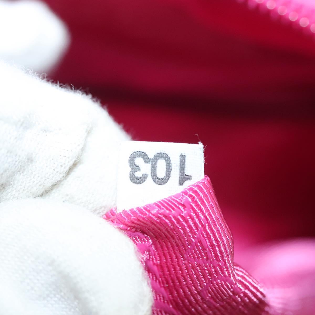 PRADA Hand Bag Nylon 2way Pink Gold Auth 135626