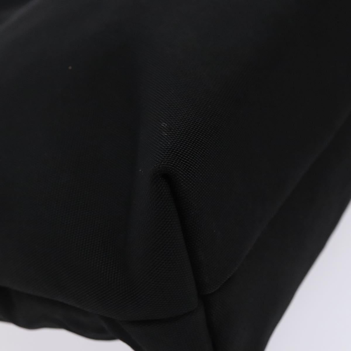 GUCCI Tote Bag Nylon Black Silver 002 2123 0457 Auth 135644