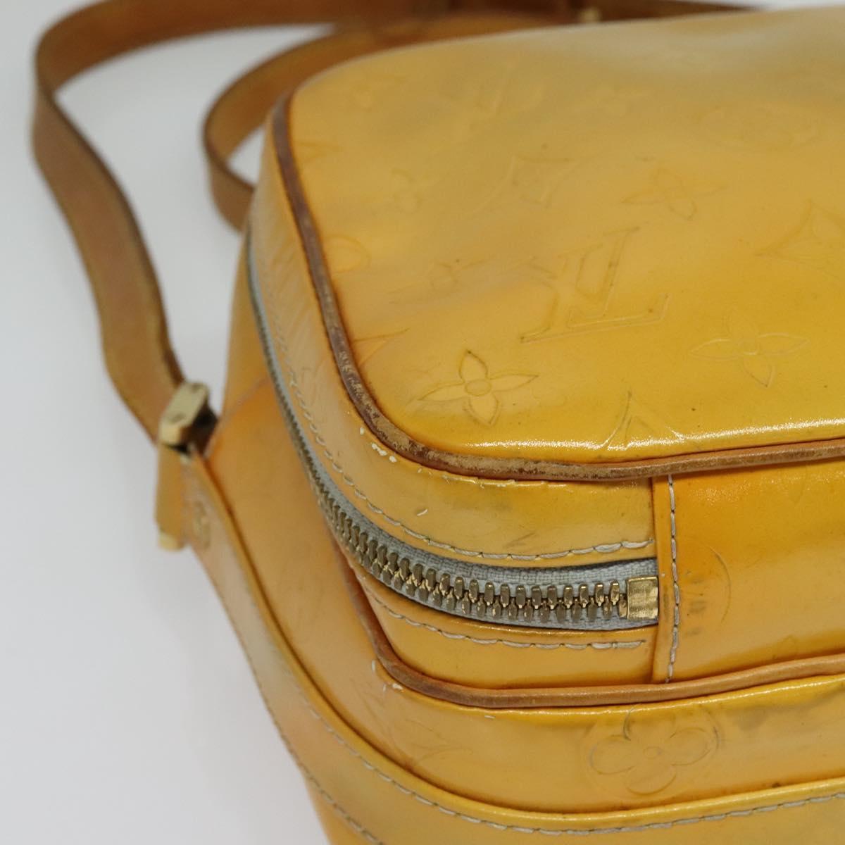 LOUIS VUITTON Monogram Vernis Wooster Shoulder Bag Gris M91036 LV Auth 135657