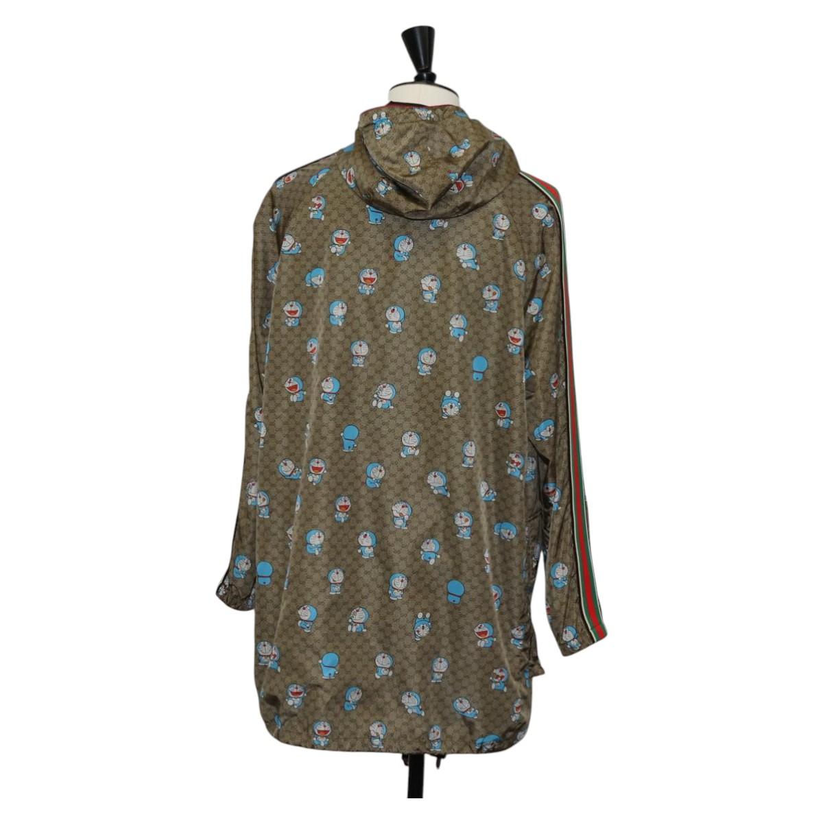 GUCCI Micro GG Canvas Doraemon Size 38 Jacket Nylon coat Beige Auth 135671M