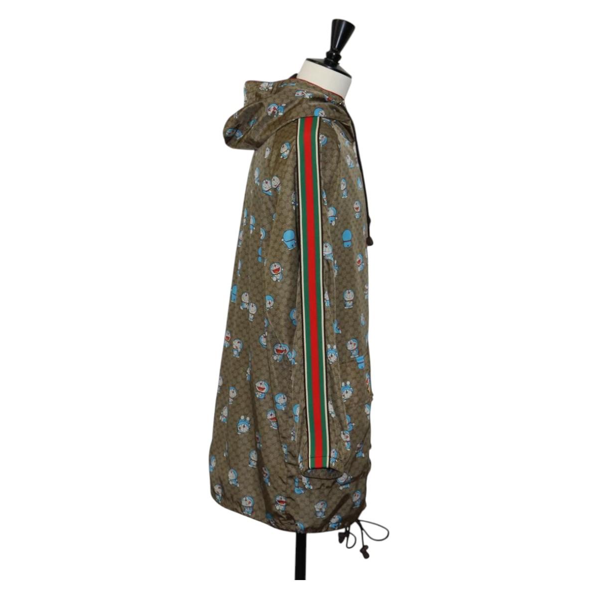 GUCCI Micro GG Canvas Doraemon Size 38 Jacket Nylon coat Beige Auth 135671M