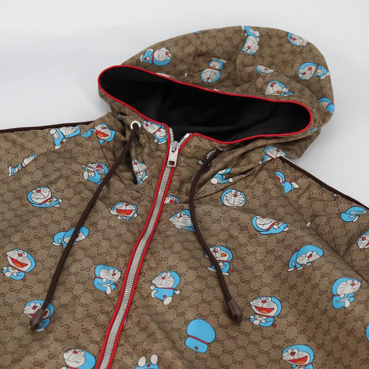 GUCCI Micro GG Canvas Doraemon Size 38 Jacket Nylon coat Beige Auth 135671M