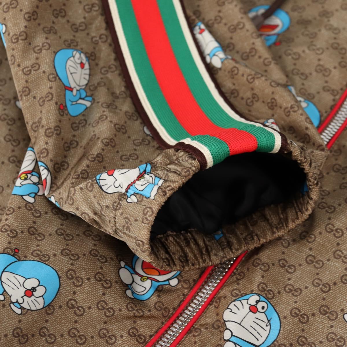 GUCCI Micro GG Canvas Doraemon Size 38 Jacket Nylon coat Beige Auth 135671M