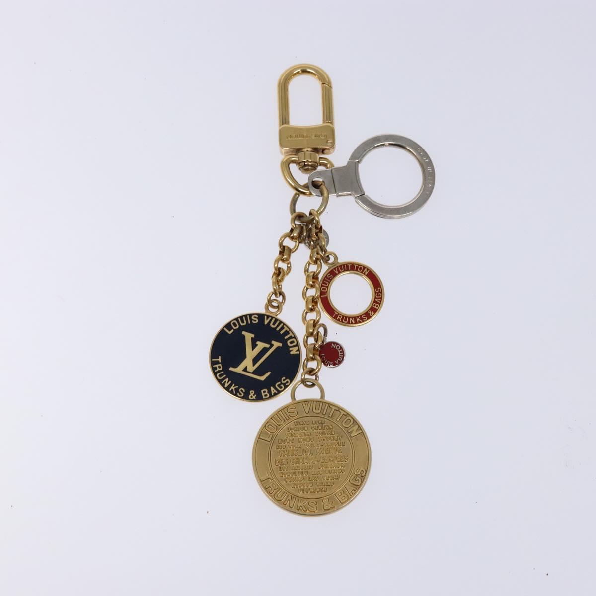 LOUIS VUITTON Porte Cles Chainne Key Holder metal T&B Gold M60076 LV Auth 135692
