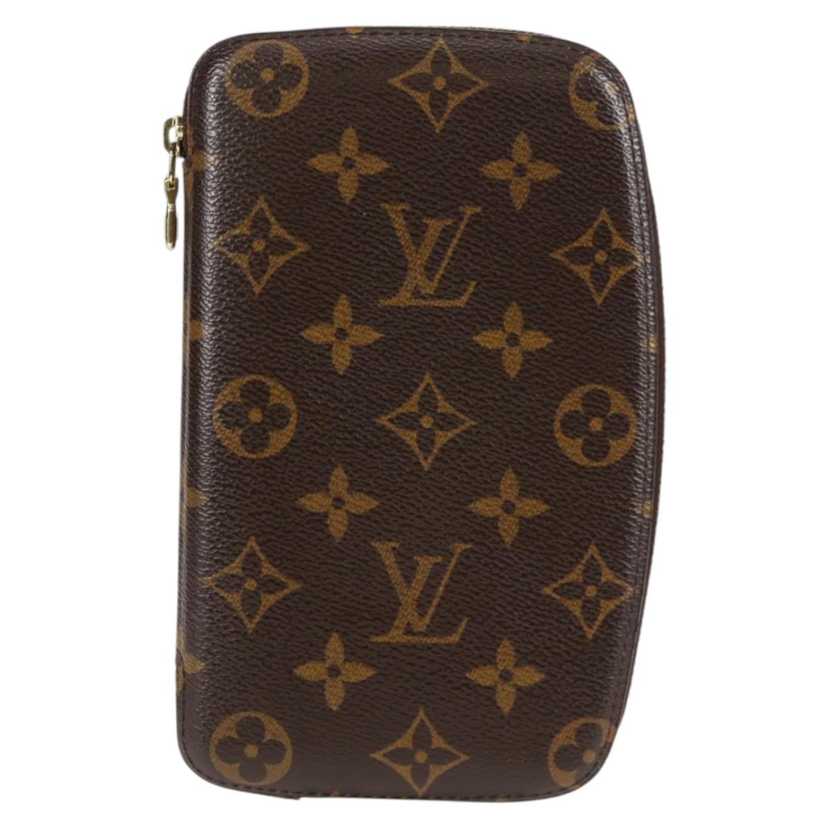 LOUIS VUITTON Monogram Agenda Jeode Travel Case M62950 LV Auth 135694