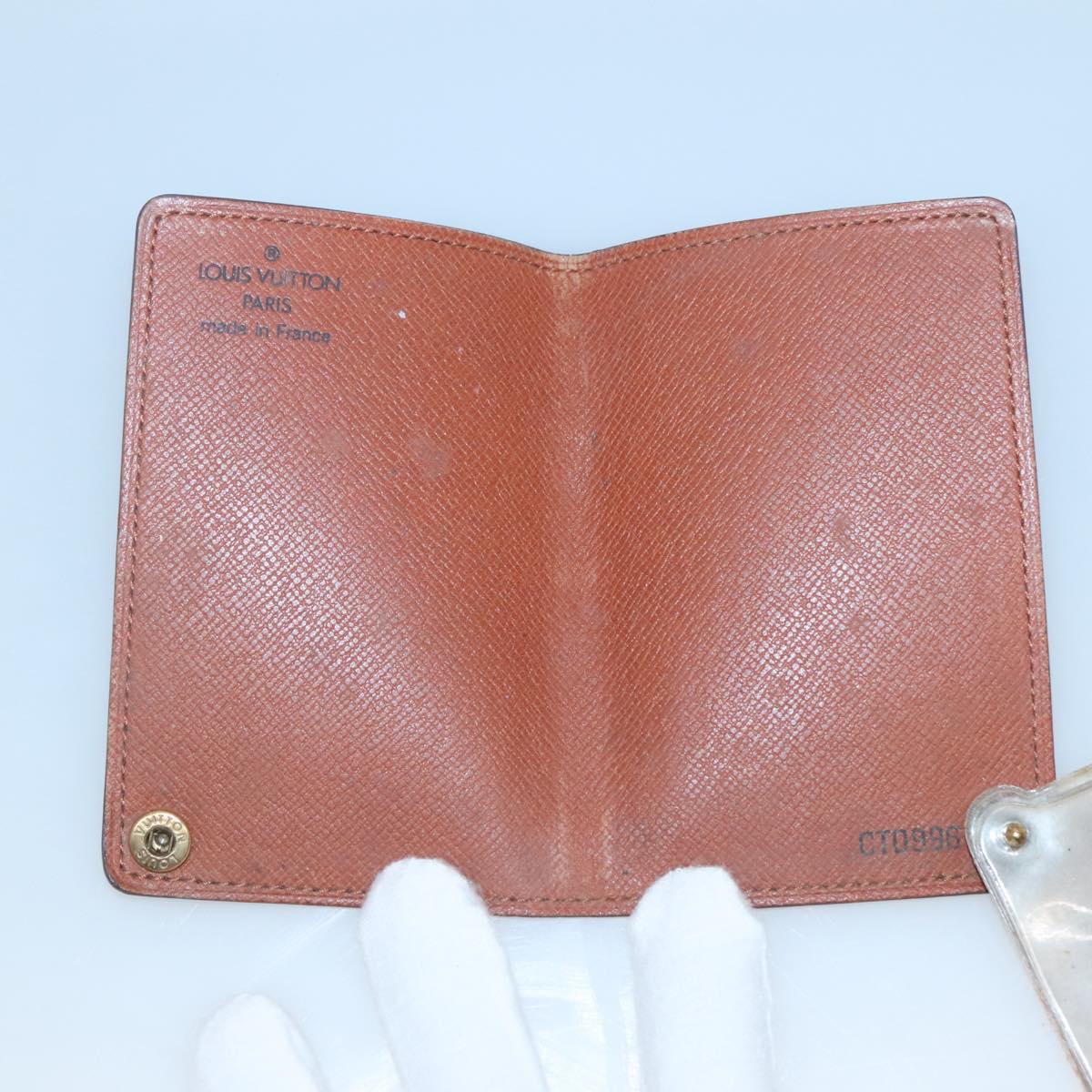 LOUIS VUITTON Monogram Porto Cartes Crdit Pression Card Case M60937 Auth 135749