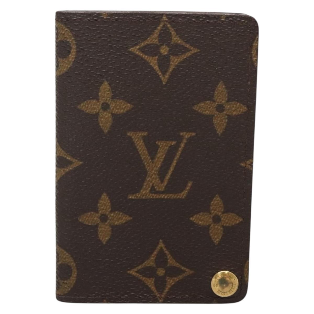 LOUIS VUITTON Monogram Porto Cartes Crdit Pression Card Case M60937 Auth 135749