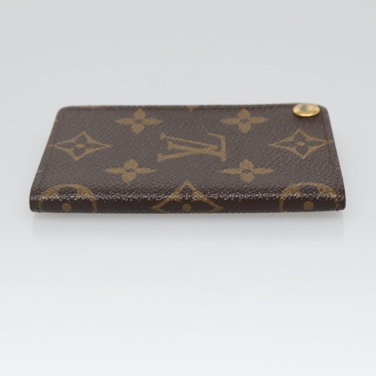 LOUIS VUITTON Monogram Porto Cartes Crdit Pression Card Case M60937 Auth 135749
