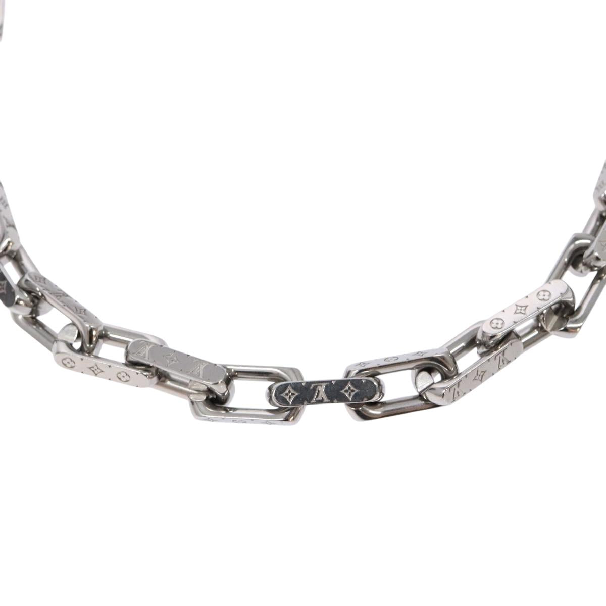 LOUIS VUITTON Chain Necklace metal Silver M00307 LV Auth 135753M