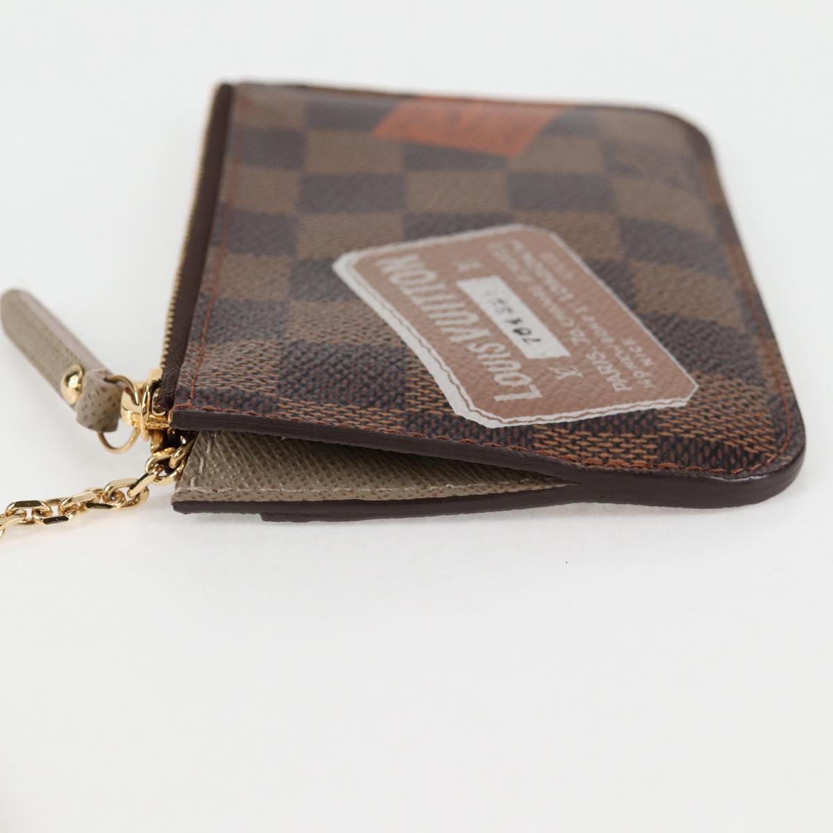 LOUIS VUITTON Damier Ebene Pochette Cree Coin Purse N63086 LV Auth 135756V