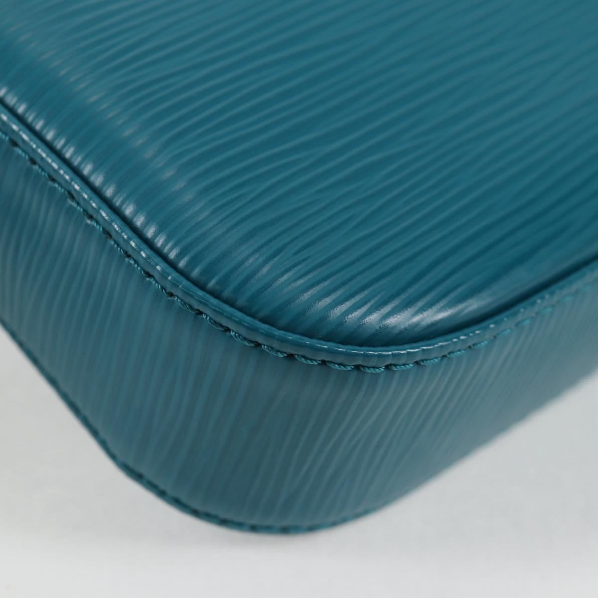 LOUIS VUITTON Epi Pochette Accessoires Pouch Cyan M40823 LV Auth 135779V