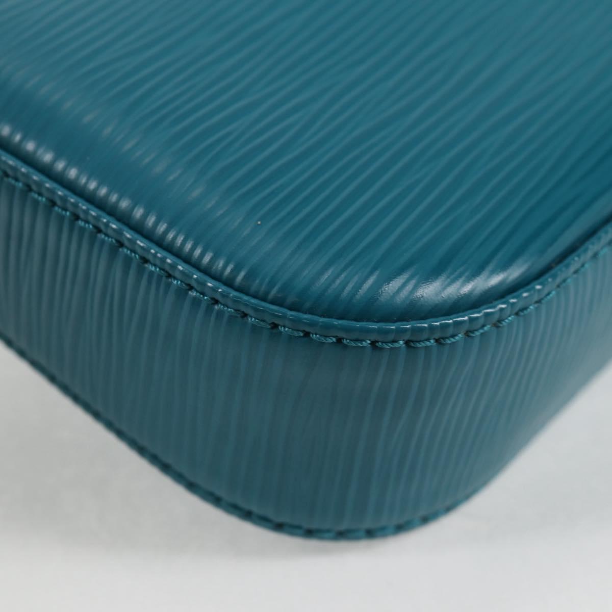 LOUIS VUITTON Epi Pochette Accessoires Pouch Cyan M40823 LV Auth 135779V