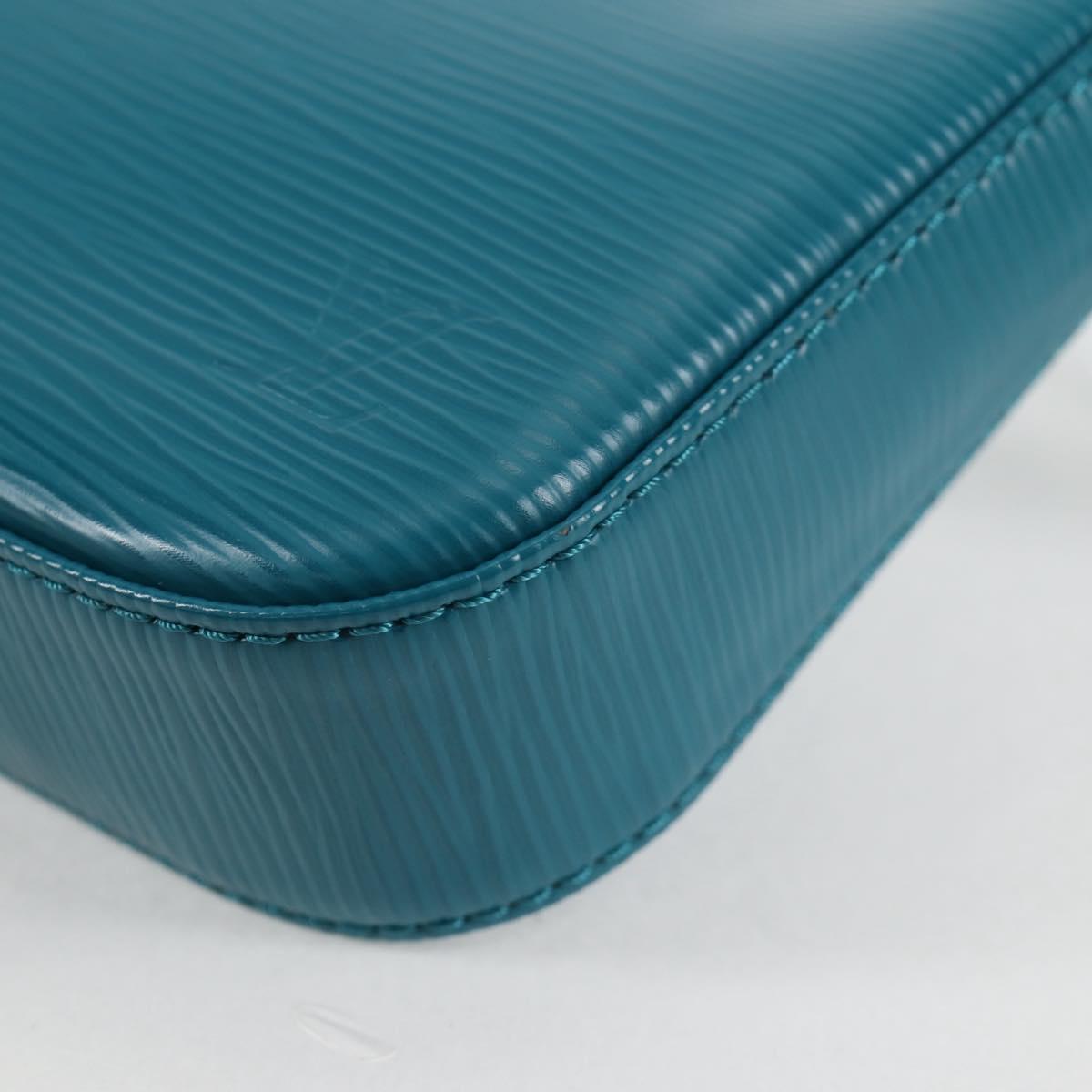 LOUIS VUITTON Epi Pochette Accessoires Pouch Cyan M40823 LV Auth 135779V