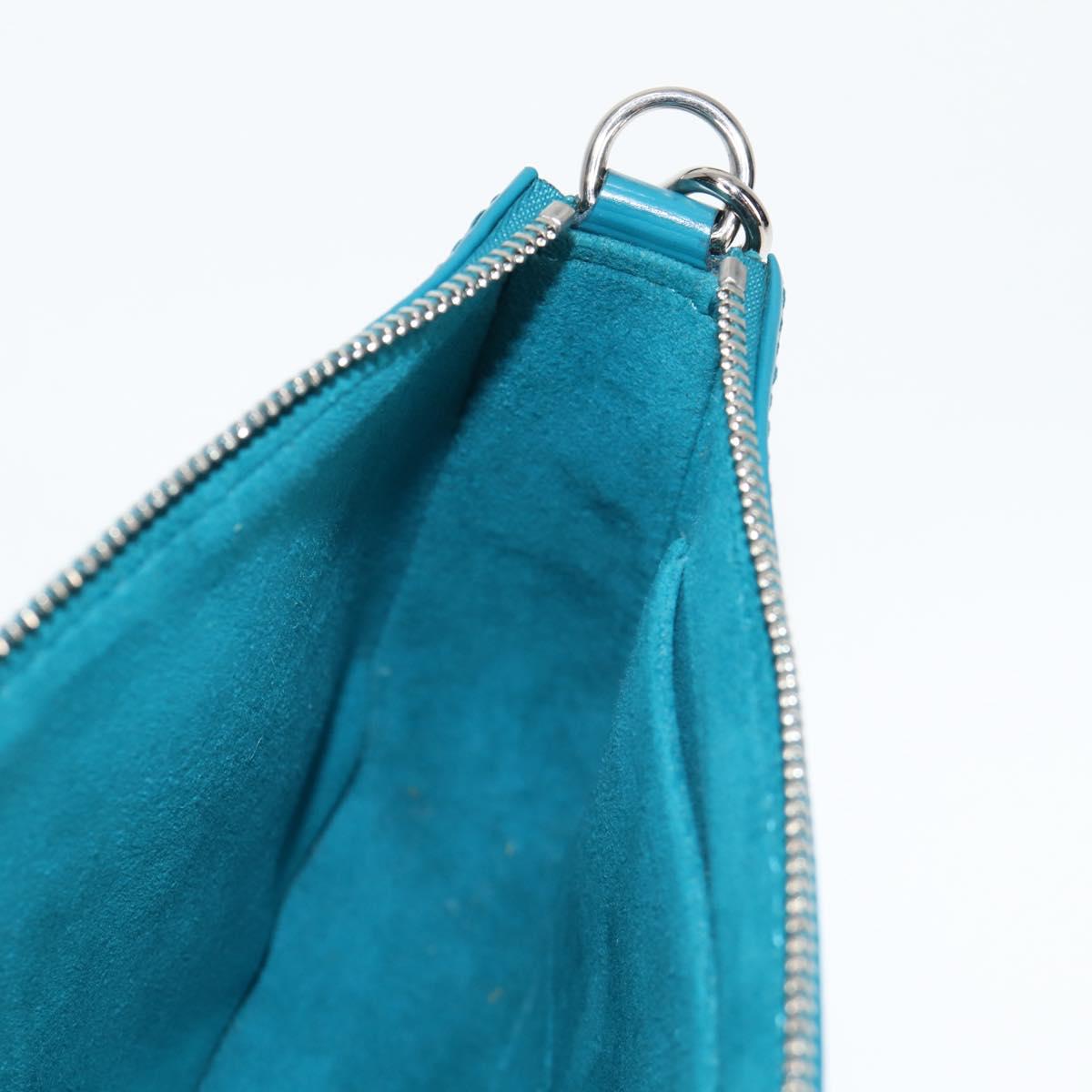 LOUIS VUITTON Epi Pochette Accessoires Pouch Cyan M40823 LV Auth 135779V