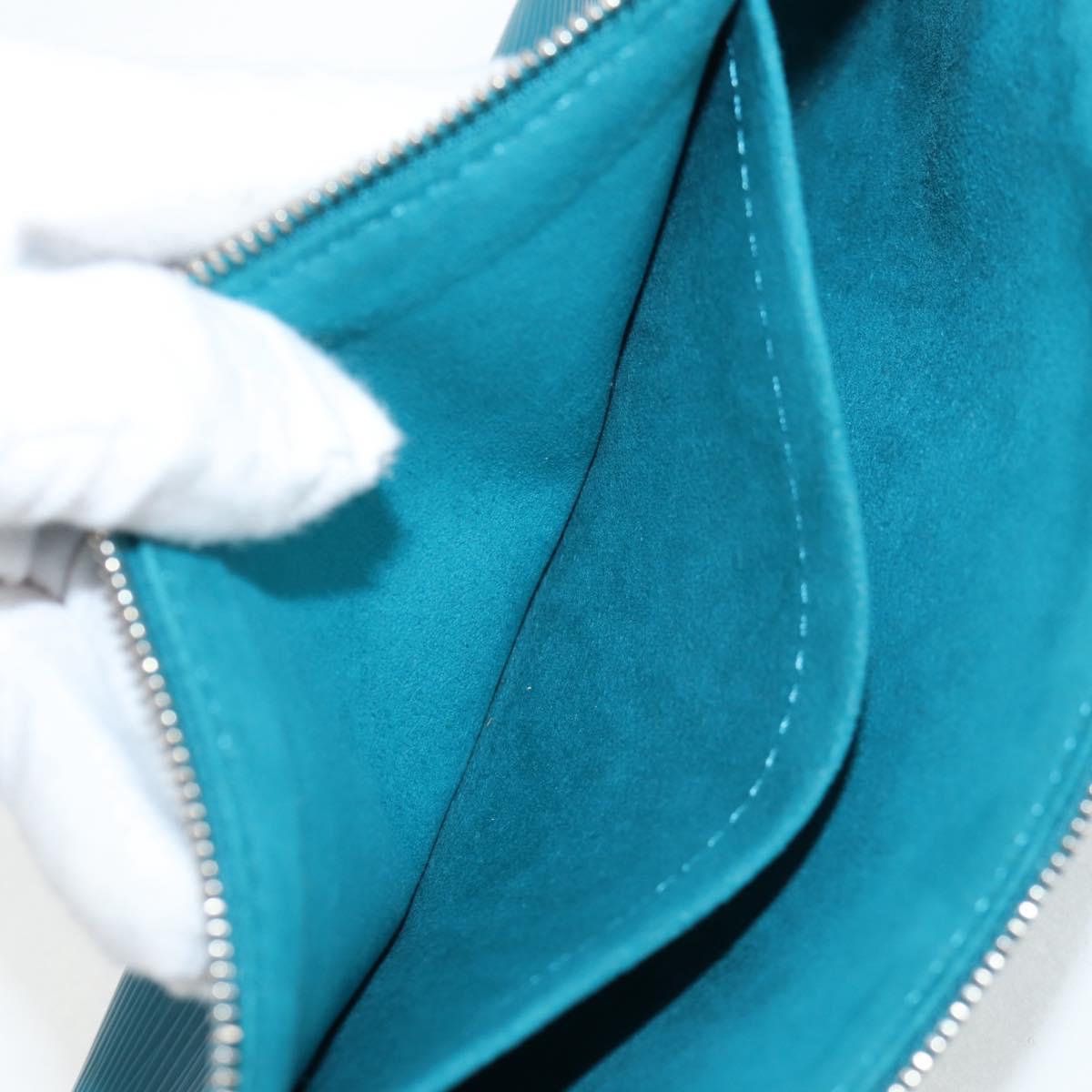 LOUIS VUITTON Epi Pochette Accessoires Pouch Cyan M40823 LV Auth 135779V