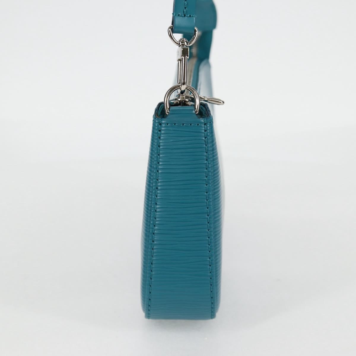 LOUIS VUITTON Epi Pochette Accessoires Pouch Cyan M40823 LV Auth 135779V