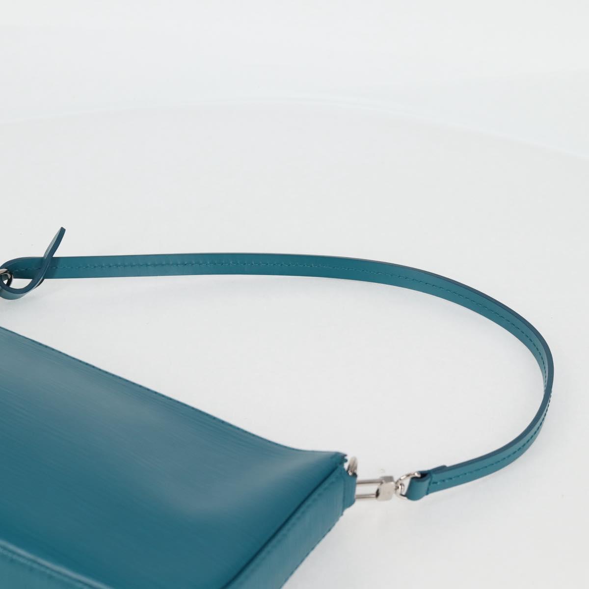 LOUIS VUITTON Epi Pochette Accessoires Pouch Cyan M40823 LV Auth 135779V