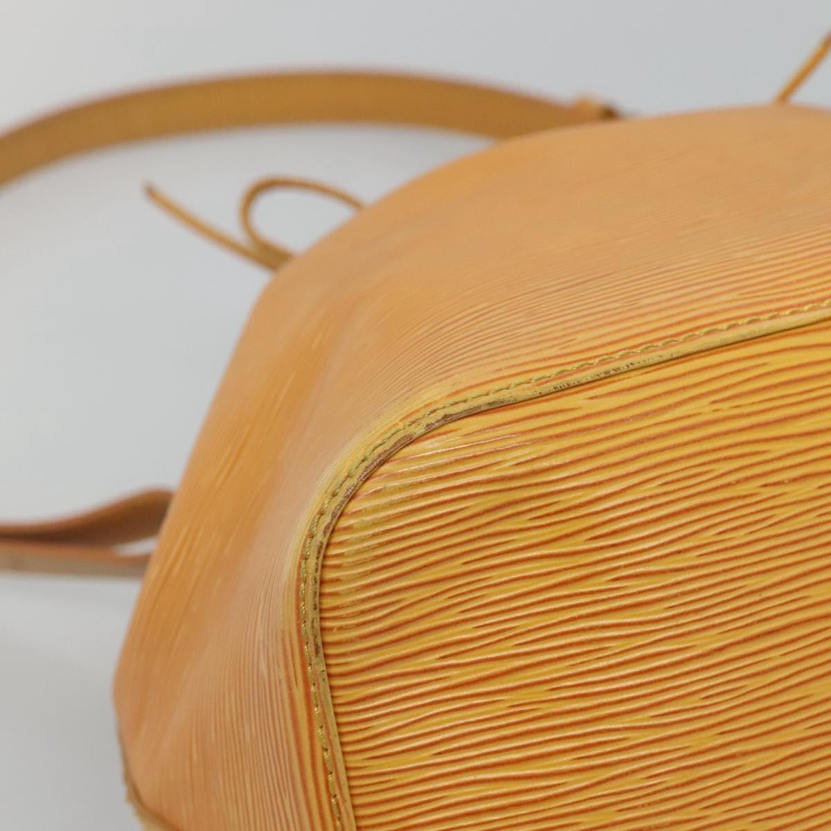 LOUIS VUITTON Epi Petit Noe Shoulder Bag Yellow M44109 LV Auth 135781