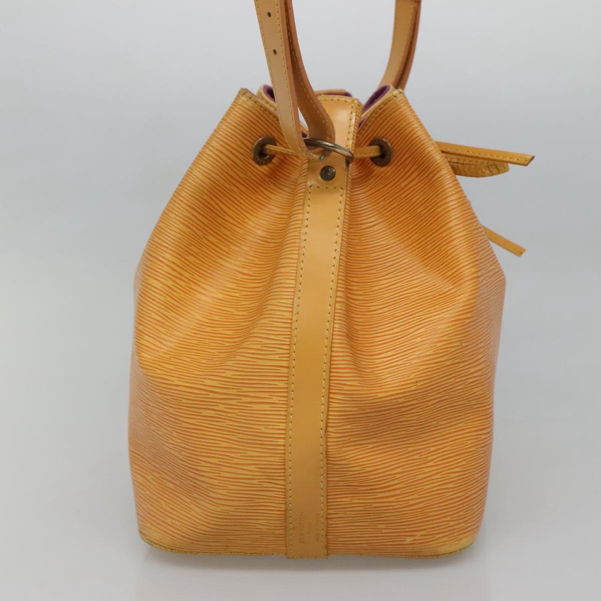 LOUIS VUITTON Epi Petit Noe Shoulder Bag Yellow M44109 LV Auth 135781