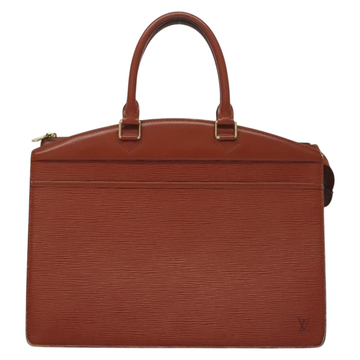 LOUIS VUITTON Epi Riviera Hand Bag Brown M48183 LV Auth 135782