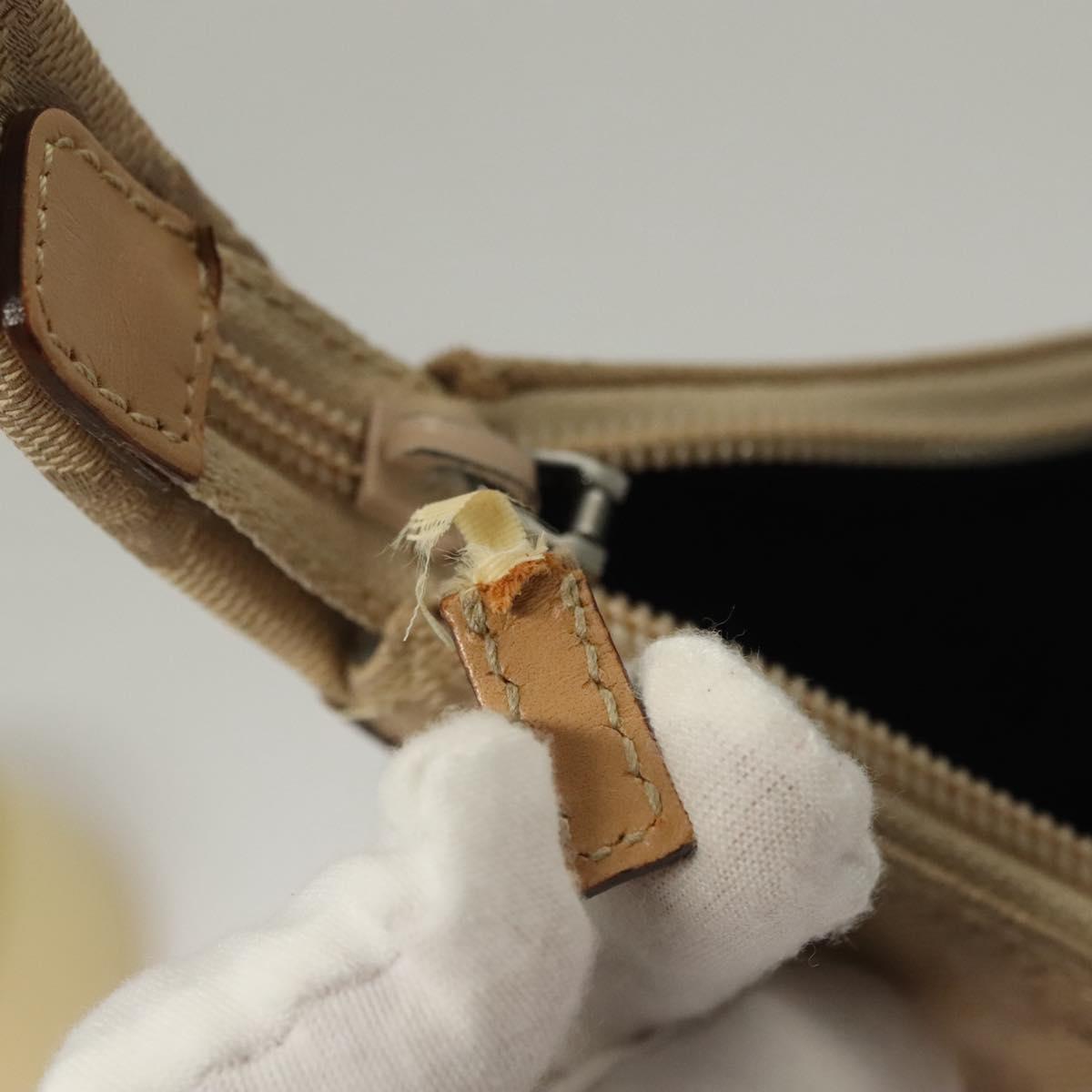 GUCCI GG Canvas Shoulder Bag Beige 001 3386 Auth 135789