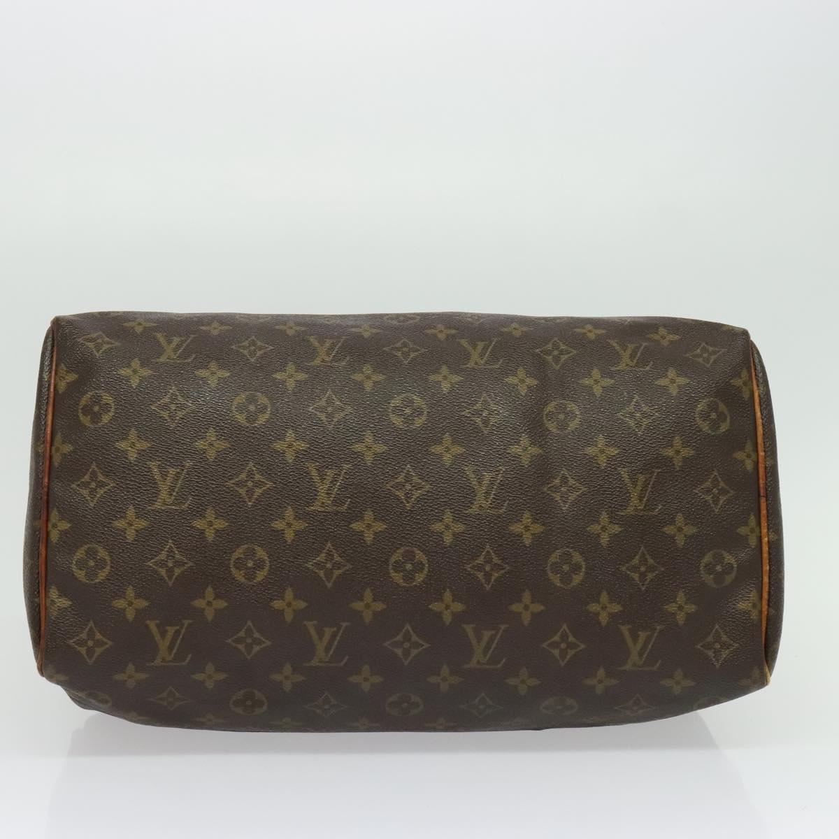 LOUIS VUITTON Monogram Speedy 35 Hand Bag M41524 LV Auth 135839