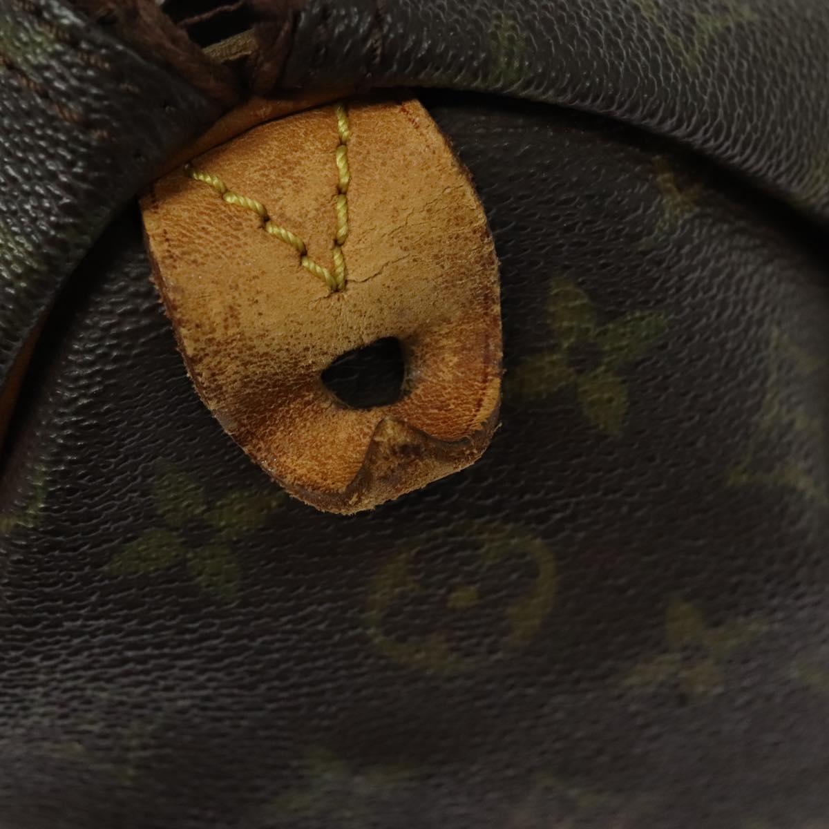 LOUIS VUITTON Monogram Speedy 35 Hand Bag M41524 LV Auth 135839