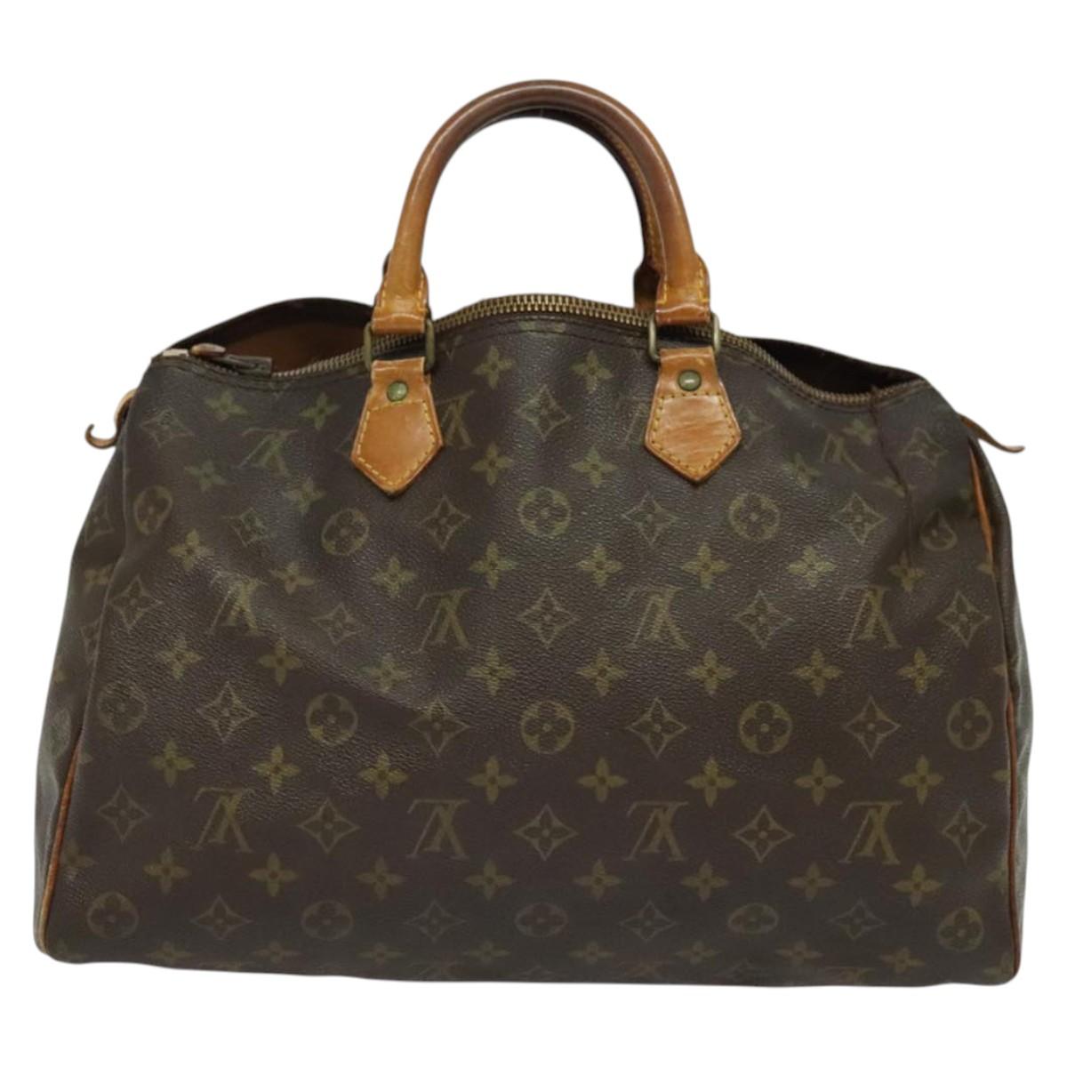 LOUIS VUITTON Monogram Speedy 35 Hand Bag M41524 LV Auth 135839
