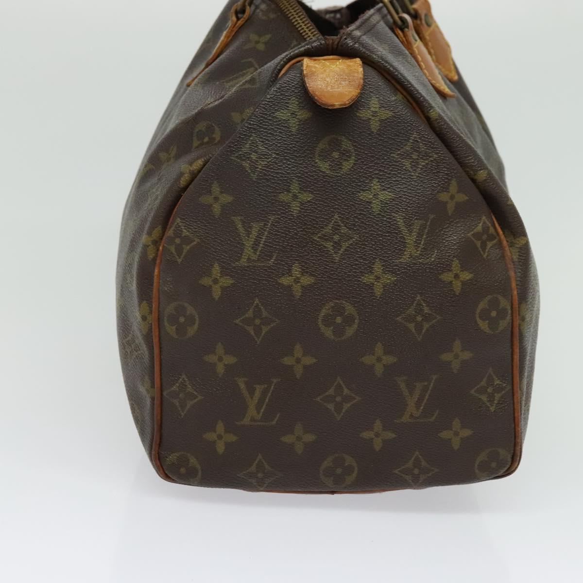 LOUIS VUITTON Monogram Speedy 35 Hand Bag M41524 LV Auth 135839