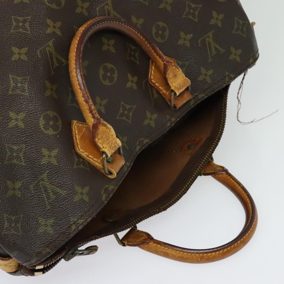 LOUIS VUITTON Monogram Speedy 35 Hand Bag M41524 LV Auth 135839