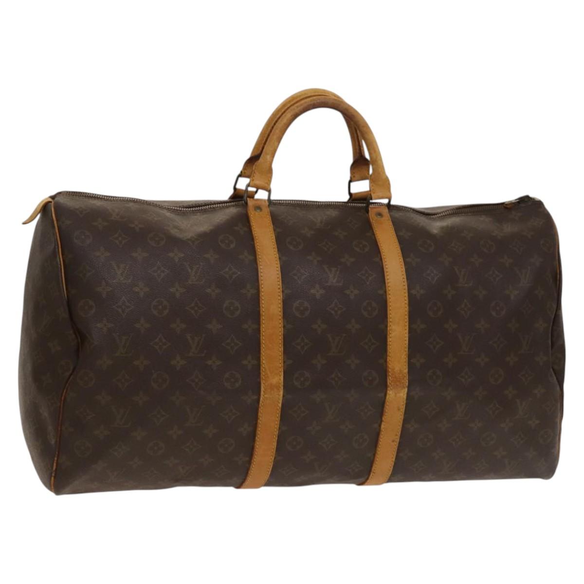 LOUIS VUITTON Monogram Keepall 60 Boston Bag Vintage M41422 LV Auth 135854