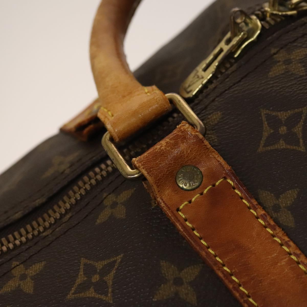 LOUIS VUITTON Monogram Keepall Bandouliere 60 Boston Bag M41412 LV Auth 135855