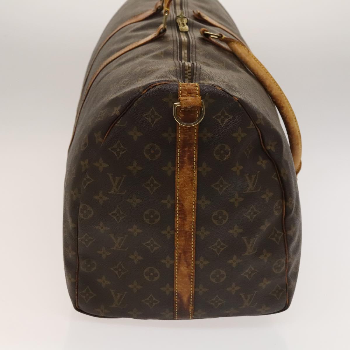 LOUIS VUITTON Monogram Keepall Bandouliere 60 Boston Bag M41412 LV Auth 135855