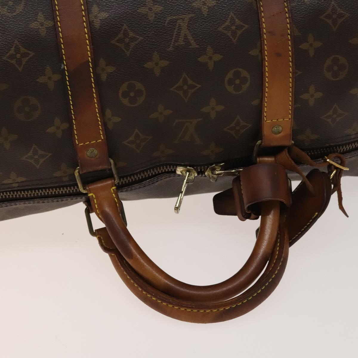 LOUIS VUITTON Monogram Keepall 60 Boston Bag M41422 LV Auth 135856