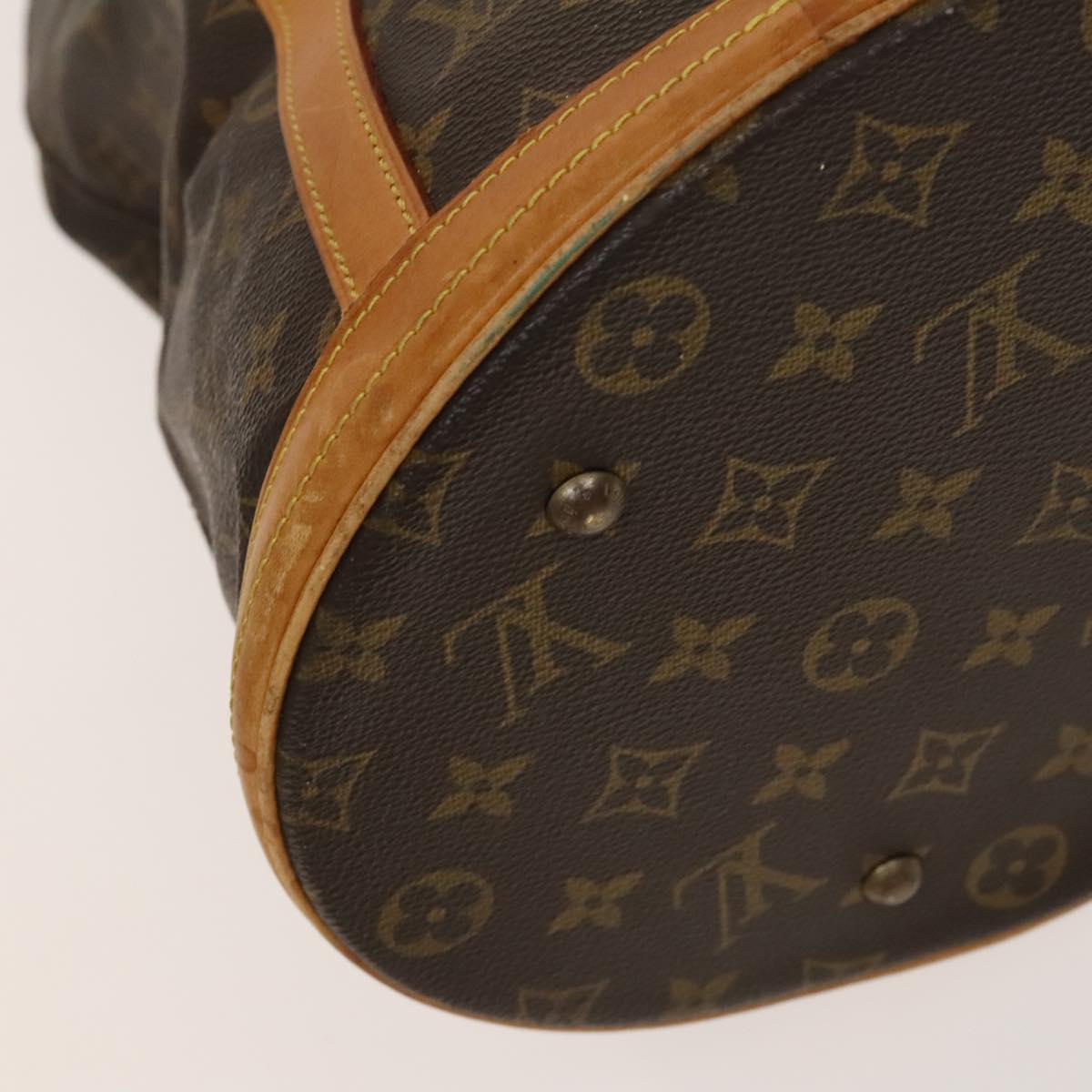 LOUIS VUITTON Monogram Bucket GM Shoulder Bag M42236 LV Auth 135863