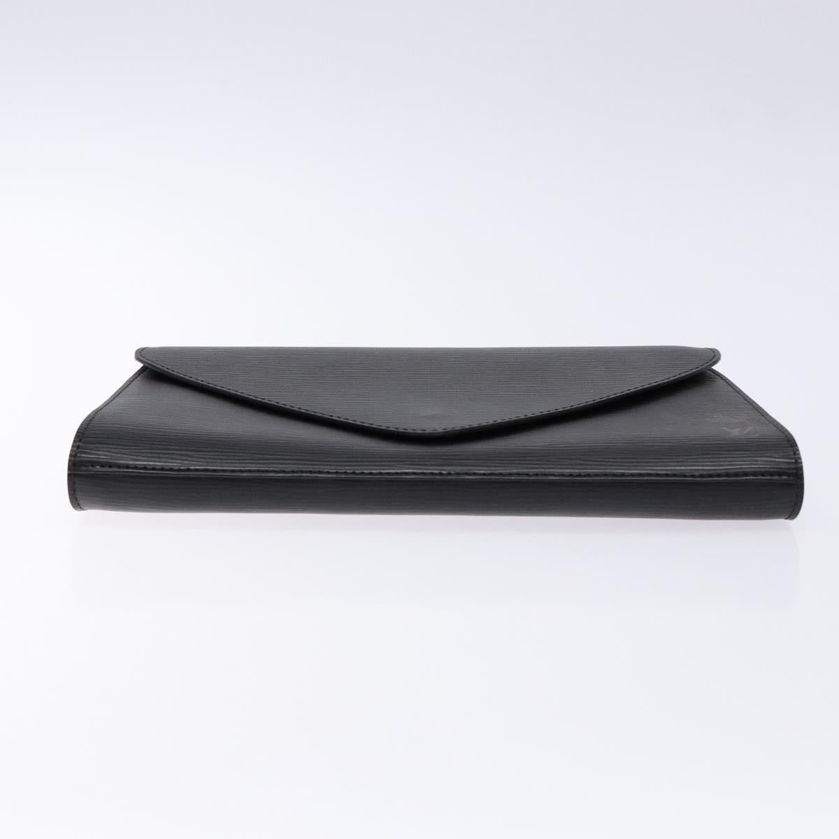 LOUIS VUITTON Epi Art Deco Clutch Bag Black M52632 LV Auth 135872