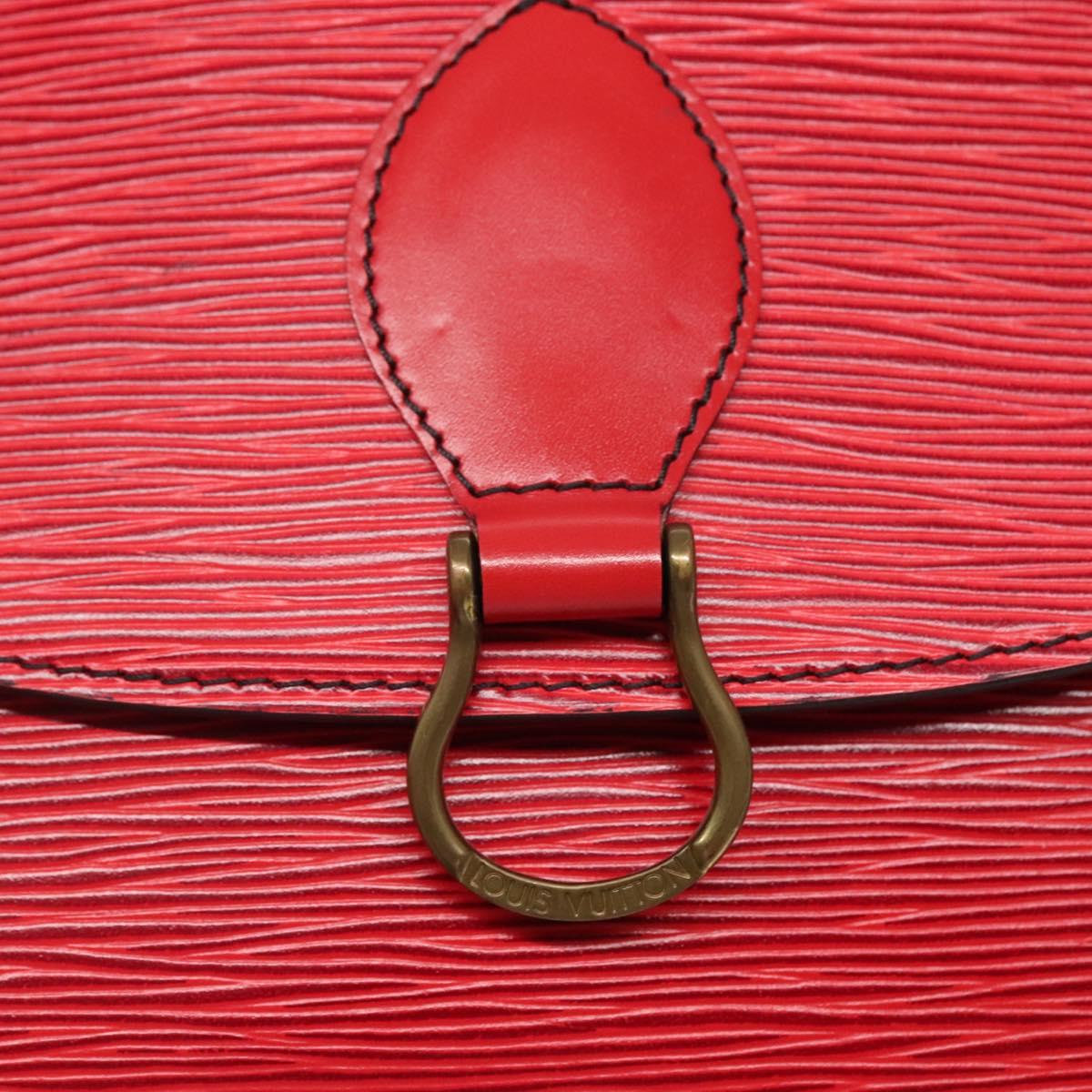 LOUIS VUITTON Epi Saint Cloud GM Shoulder Bag Red M52197 LV Auth 135874
