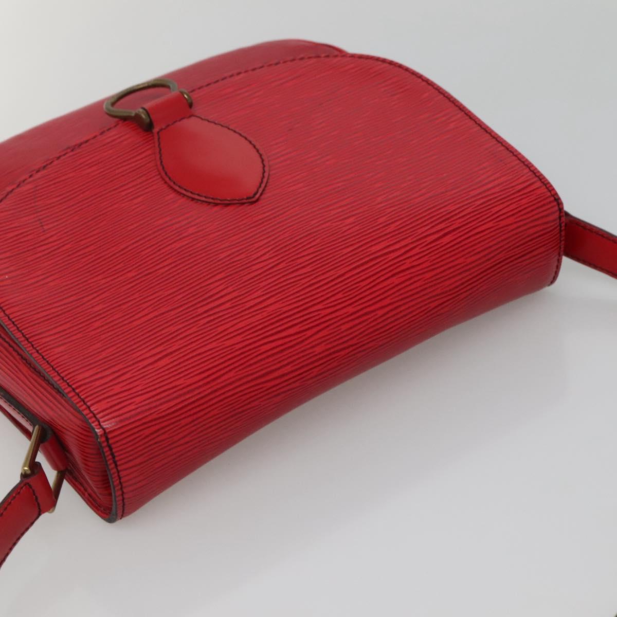 LOUIS VUITTON Epi Saint Cloud GM Shoulder Bag Red M52197 LV Auth 135874