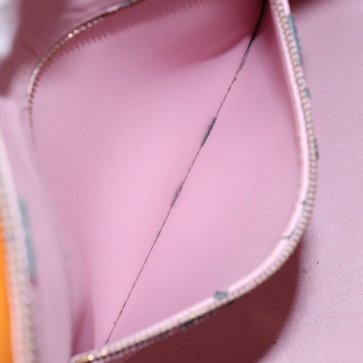LOUIS VUITTON Monogram Vernis Houston Bag Marshmallow Pink M91302 LV Auth 135881