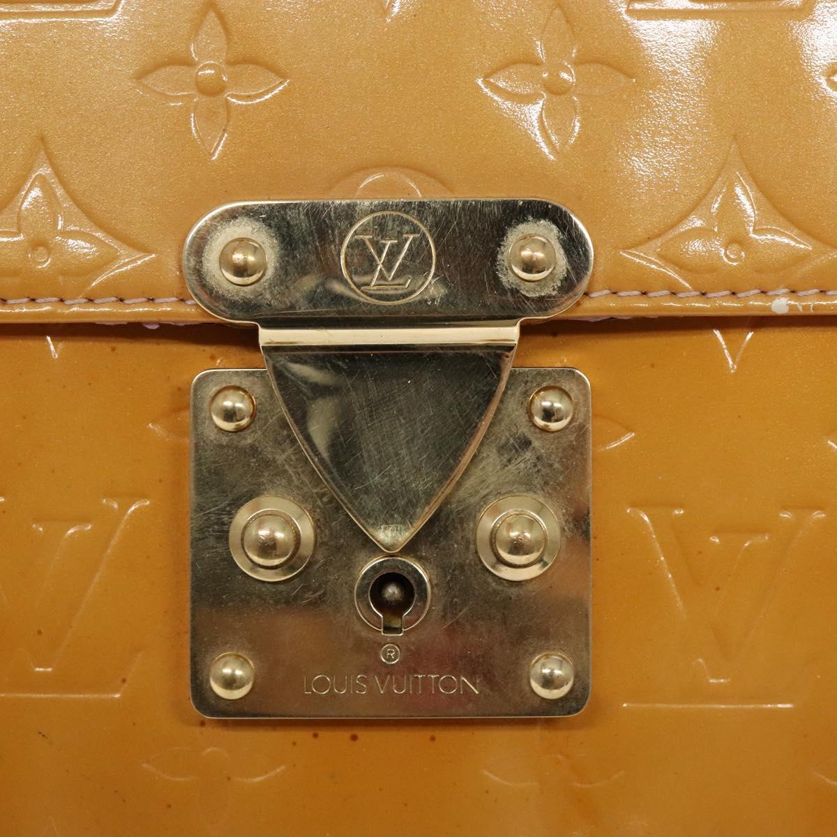 LOUIS VUITTON Vernis Spring Street Hand Bag Marshmallow Pink M91033 Auth 135887