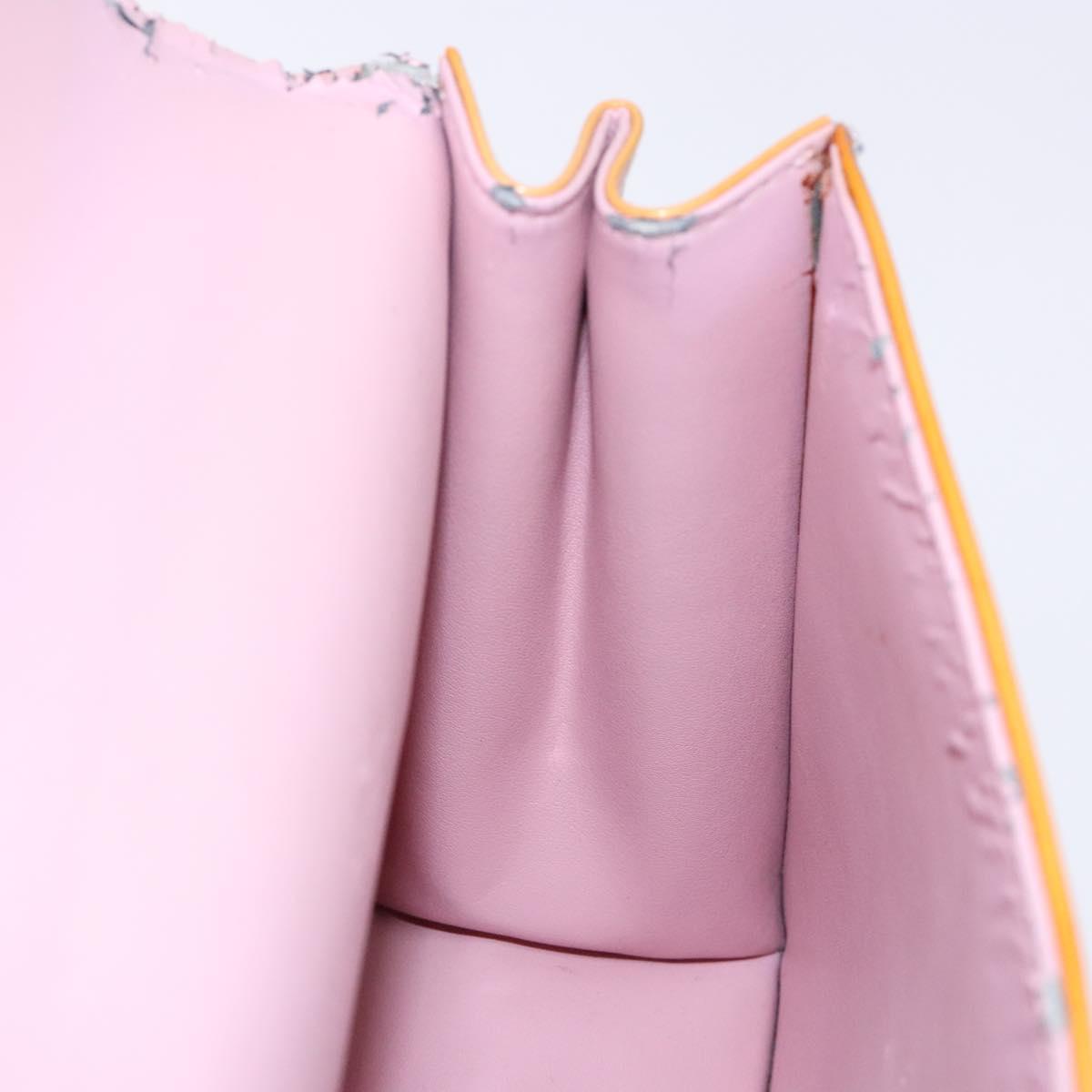 LOUIS VUITTON Vernis Spring Street Hand Bag Marshmallow Pink M91033 Auth 135887