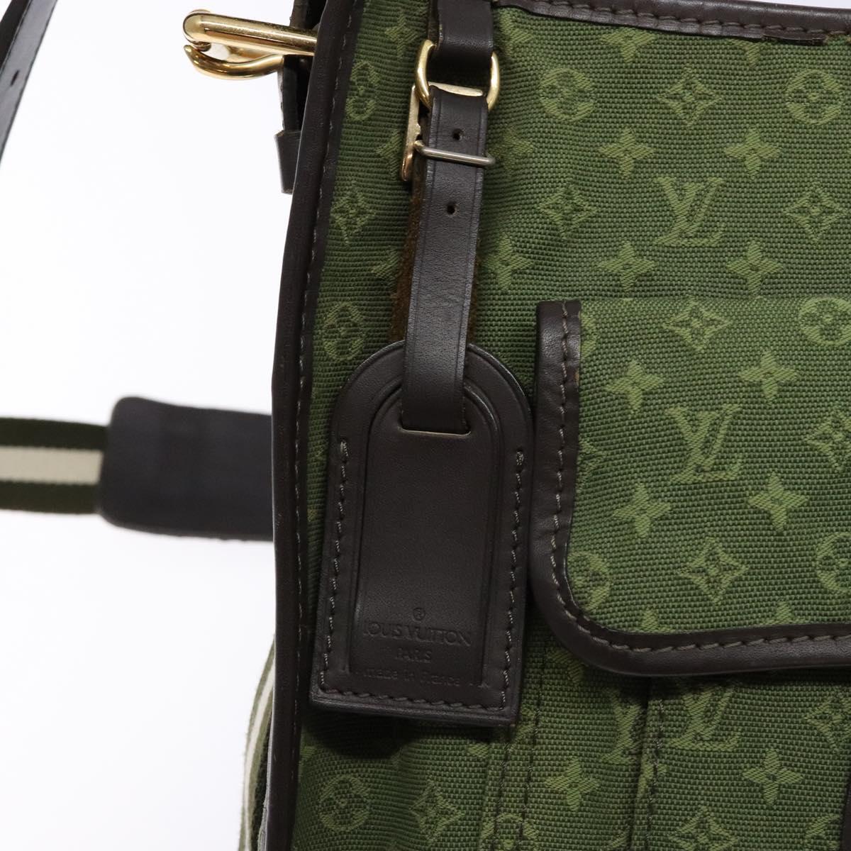 LOUIS VUITTON Monogram Mini Besace Mary Kate Bag TST Khaki M92322 LV Auth 135890