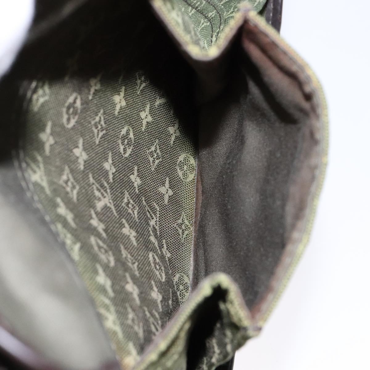 LOUIS VUITTON Monogram Mini Besace Mary Kate Bag TST Khaki M92322 LV Auth 135890