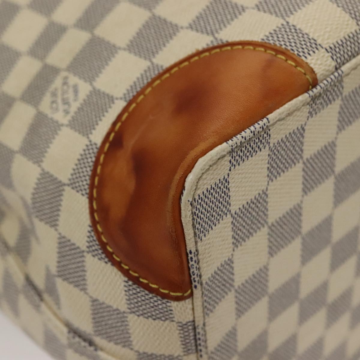 LOUIS VUITTON Damier Azur Hampstead MM Tote Bag N51206 LV Auth 135893