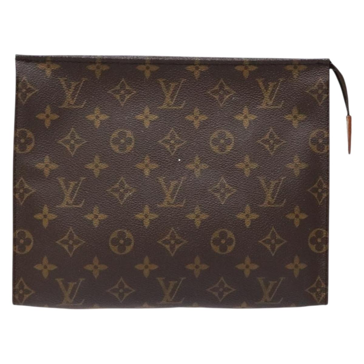 LOUIS VUITTON Monogram Poche Toilette 26 Pouch M47542 LV Auth 135896