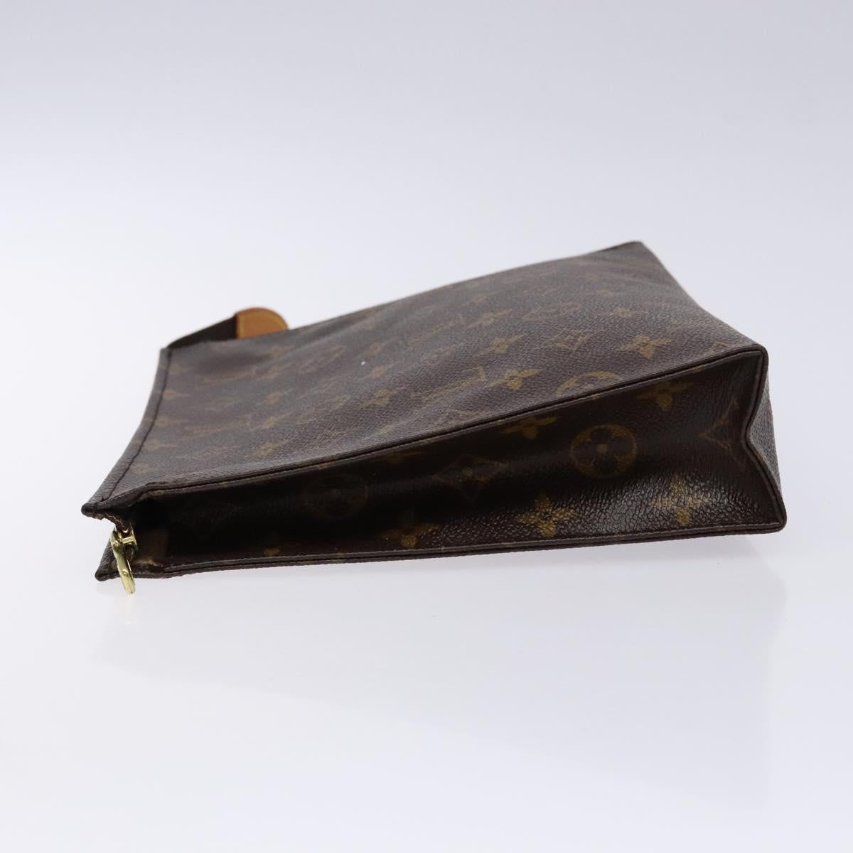 LOUIS VUITTON Monogram Poche Toilette 26 Pouch M47542 LV Auth 135896