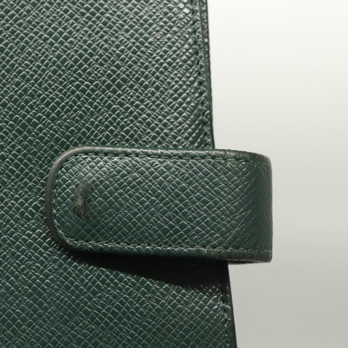 LOUIS VUITTON Taiga Agenda MM Day Planner Cover Epicea R20403 LV Auth 135909