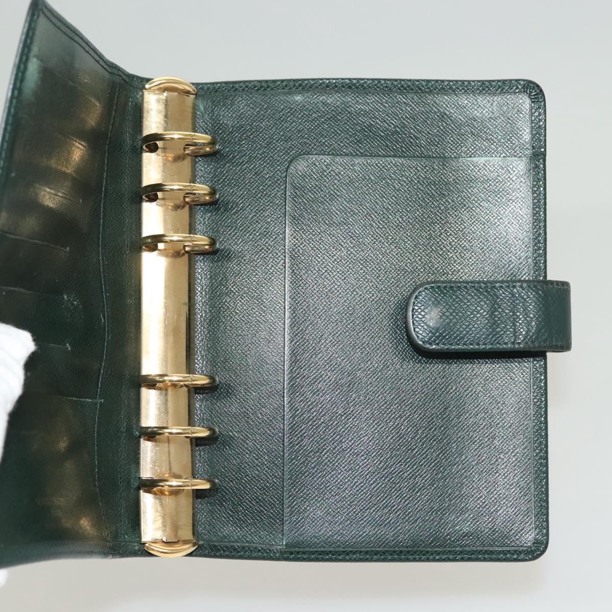 LOUIS VUITTON Taiga Agenda MM Day Planner Cover Epicea R20403 LV Auth 135909