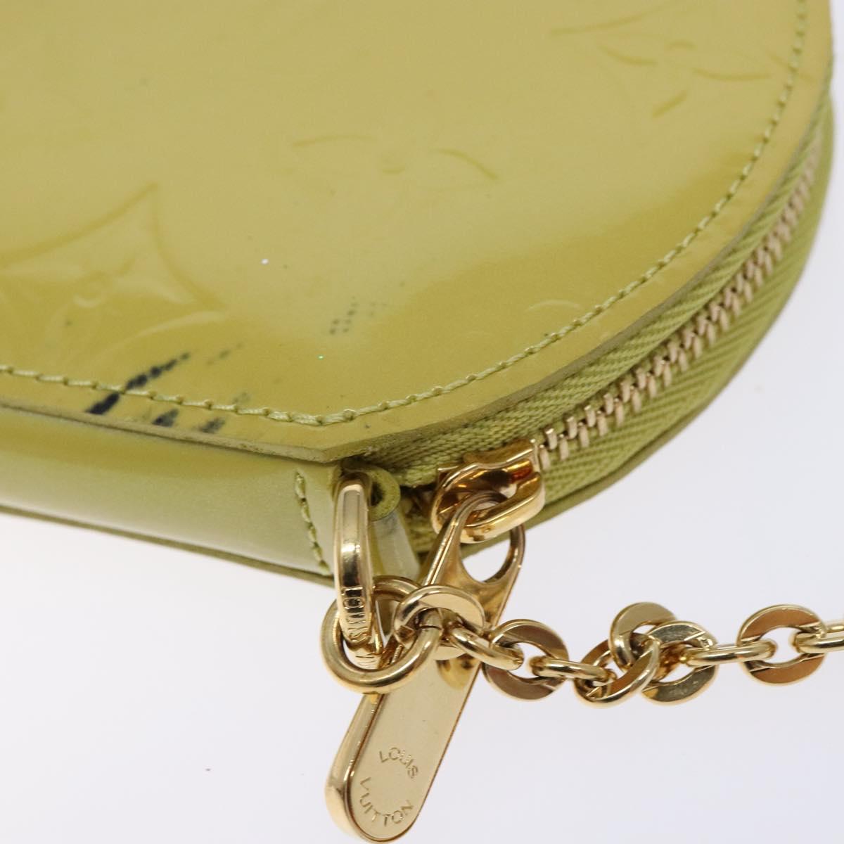 LOUIS VUITTON Vernis Porte Monnaie Chapo Coin Veil Amplession M91412 Auth 135911