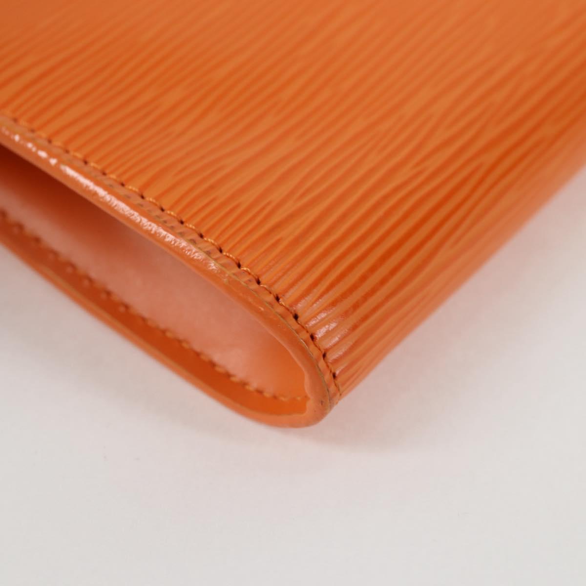 LOUIS VUITTON Epi Pochette Accessoires Pouch Orange Mandarin M5294H Auth 135912V